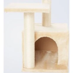 Frisco 28-in Faux Fur Cat Tree & Condo -Pet Cat Store 128073 PT3. AC SS1800 V1584452434