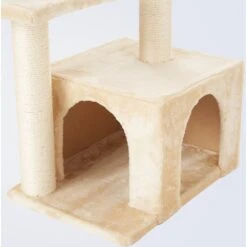Frisco 28-in Faux Fur Cat Tree & Condo -Pet Cat Store 128073 PT4. AC SS1800 V1584452713