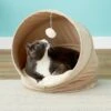 Frisco Foldable Canopy Cat Bed, Sandy Beige -Pet Cat Store 140164 MAIN. AC SS1800 V1565977028
