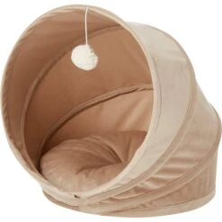 Frisco Foldable Canopy Cat Bed, Sandy Beige 9 Frisco Foldable Canopy Cat Bed, Sandy Beige -Pet Cat Store 140164 PT2. AC SS1800 V1565384035