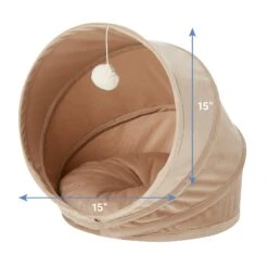 Frisco Foldable Canopy Cat Bed, Sandy Beige 10 Frisco Foldable Canopy Cat Bed, Sandy Beige -Pet Cat Store 140164 PT3. AC SS1800 V1578441128