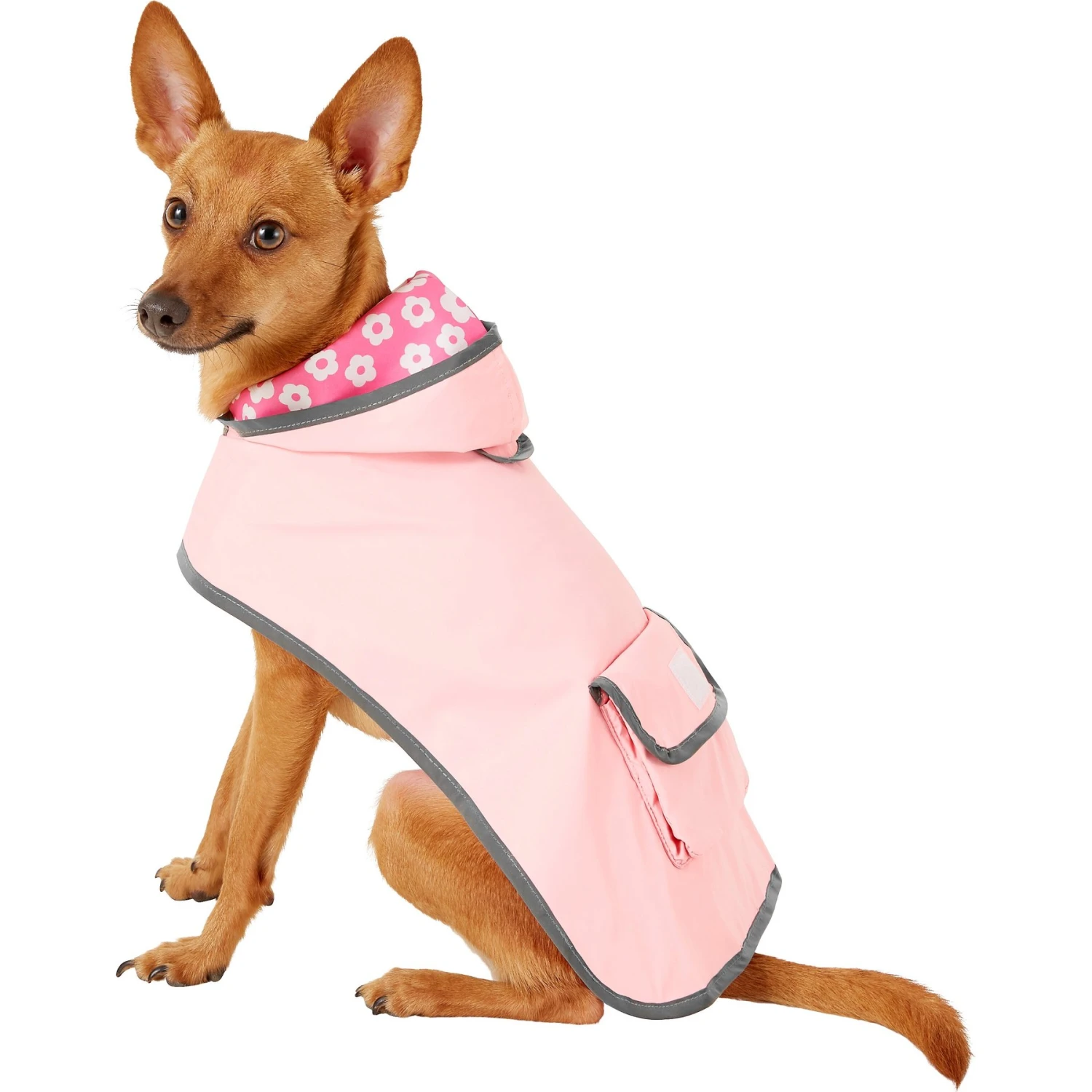 Frisco Lightweight Reversible Packable Travel Dog Raincoat 3 Frisco Lightweight Reversible Packable Travel Dog Raincoat
