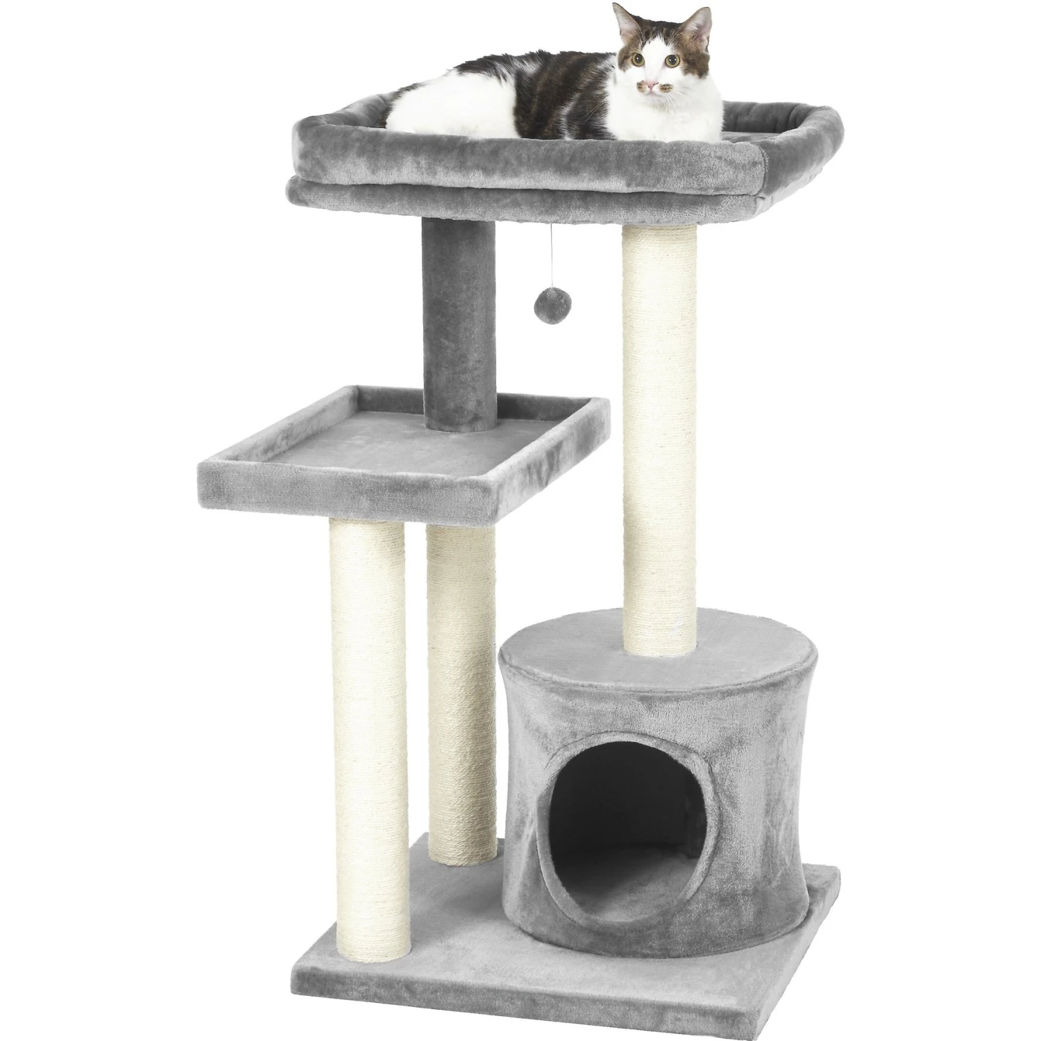 Frisco 42-in Heavy Duty Faux Fur Cat Tree & Condo 8 Frisco 42-in Heavy Duty Faux Fur Cat Tree & Condo - Image 6