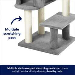 Frisco 48-in Heavy Duty Faux Fur Cat Tree & Condo -Pet Cat Store 169399 PT3. AC SS1800 V1667229003