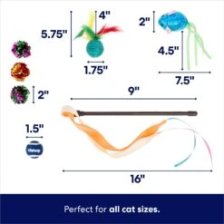 Frisco Plush, Teaser, Ball & Tunnel Variety Pack Cat Toy With Catnip 10 Frisco Plush, Teaser, Ball & Tunnel Variety Pack Cat Toy With Catnip -Pet Cat Store 169688 PT2. AC SS1800 V1692190912