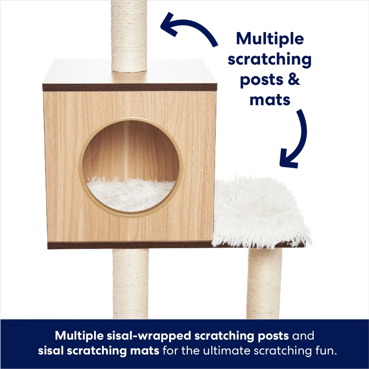 Frisco 62-in Modern Cat Tree & Condo 5 Frisco 62-in Modern Cat Tree & Condo - Image 3