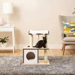Frisco 28.5-in Modern Cat Tree & Condo