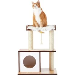 Frisco 28.5-in Modern Cat Tree & Condo -Pet Cat Store 177907 PT4. AC SS1800 V1584453118