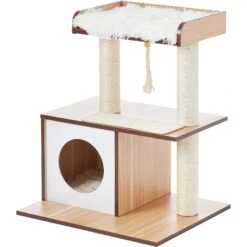 Frisco 28.5-in Modern Cat Tree & Condo -Pet Cat Store 177907 PT5. AC SS1800 V1584453388