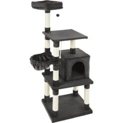 Frisco 59-in Faux Fur Cat Tree & Condo -Pet Cat Store 180387 PT7. AC SS1800 V1584453462