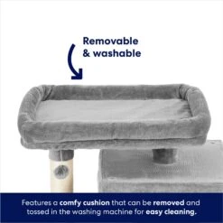 Frisco 33-in Faux Fur Cat Tree & Condo -Pet Cat Store 180389 PT3. AC SS1800 V1667227151