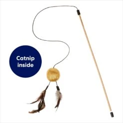 Frisco Sparkle Ball Teaser Wand Cat Toy With Catnip -Pet Cat Store 183254 PT2. AC SS1800 V1686579565