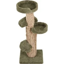 Frisco 49-in Tree-Shaped Real Carpet Wooden Cat Tree -Pet Cat Store 208944 PT3. AC SS1800 V1647632803