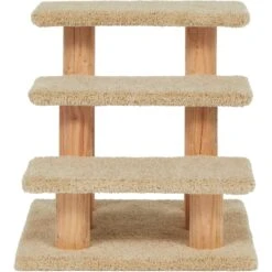 Frisco 20-in 3-Step Real Carpet Wooden Cat Steps -Pet Cat Store 208966 PT3. AC SS1800 V1589221686