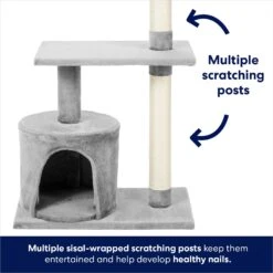 Frisco 38-in Cat Tree With Condo, Top Perch & Toy -Pet Cat Store 214377 PT3. AC SS1800 V1667227088