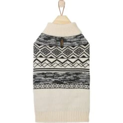 Frisco Black & Cream Turtleneck Sweater -Pet Cat Store 223850 PT3. AC SS1800 V1599053779