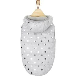 Frisco Mediumweight Silver Polka Dotted Insulated Dog & Cat Coat -Pet Cat Store 224017 PT3. AC SS1800 V1600728075