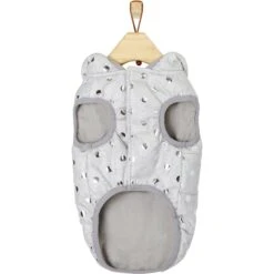 Frisco Mediumweight Silver Polka Dotted Insulated Dog & Cat Coat -Pet Cat Store 224017 PT4. AC SS1800 V1600732878