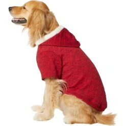 Frisco Textured Knit Dog & Cat Hoodie -Pet Cat Store 224233 PT2. AC SS1800 V1637685691