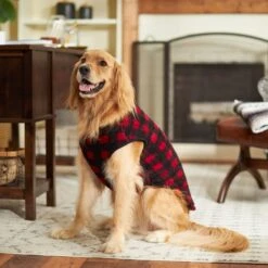 Frisco Ultra Lightweight Plaid Dog & Cat Fleece Vest -Pet Cat Store 224280 PT7. AC SS1800 V1599566504