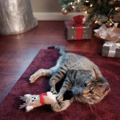 Frisco Holiday Reindeer Plush Kicker Cat Toy With Catnip -Pet Cat Store 228553 PT2. AC SS1800 V1602172632