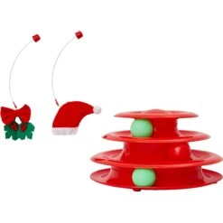 Frisco Holiday Santa Hat & Mistletoe Cat Tracks Cat Toy -Pet Cat Store 233317 PT3. AC SS1800 V1600707983