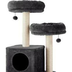 Frisco 55-in Faux Fur Cat Tree & Condo -Pet Cat Store 236542 PT3. AC SS1800 V1615987317