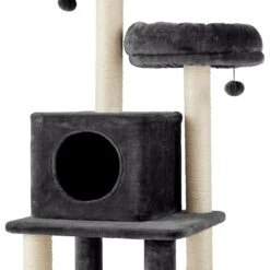 Frisco 55-in Faux Fur Cat Tree & Condo -Pet Cat Store 236542 PT4. AC SS1800 V1615987677