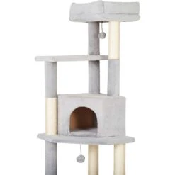 Frisco 80-in Faux Fur Cat Tree & Condo 11 Frisco 80-in Faux Fur Cat Tree & Condo -Pet Cat Store 236556 PT4. AC SS1800 V1637694124