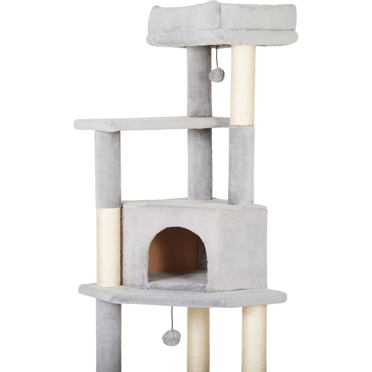 Frisco 80-in Faux Fur Cat Tree & Condo 7 Frisco 80-in Faux Fur Cat Tree & Condo - Image 5