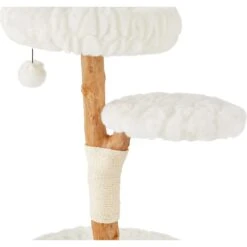 Frisco Natural Wood Modern Cat Tree With Toy, Ivory, Medium 12 Frisco Natural Wood Modern Cat Tree With Toy, Ivory, Medium -Pet Cat Store 236561 PT4. AC SS1800 V1615987366