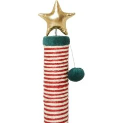 Frisco Holiday 29.5-in Candy Cane Sisal Cat Scratching Post With Toy 11 Frisco Holiday 29.5-in Candy Cane Sisal Cat Scratching Post With Toy -Pet Cat Store 236565 PT4. AC SS1800 V1601331360