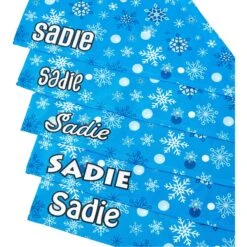 Frisco Blue Snowflakes Personalized Dog & Cat Bandana 14 Frisco Blue Snowflakes Personalized Dog & Cat Bandana -Pet Cat Store 242803 PT4. AC SS1800 V1618511514
