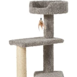 Frisco 41.5-in Real Carpet Wooden Cat Tree -Pet Cat Store 244527 PT4. AC SS1800 V1603204601