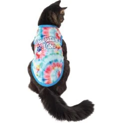 Frisco Pawsitive Vibes Tiedye Print Dog & Cat T-Shirt 11 Frisco Pawsitive Vibes Tiedye Print Dog & Cat T-Shirt -Pet Cat Store 248783 PT2. AC SS1800 V1637679097