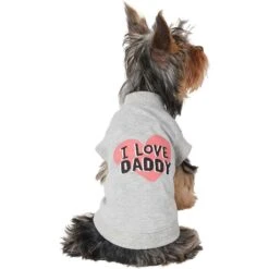 Frisco I Love Daddy Dog & Cat T-Shirt, Gray 12 Frisco I Love Daddy Dog & Cat T-Shirt, Gray -Pet Cat Store 249263 PT3. AC SS1800 V1624618359