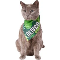 Frisco Tropical Palms Personalized Dog & Cat Bandana -Pet Cat Store 254259 PT7. AC SS1800 V1632418584