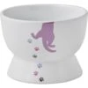 Frisco Cat Print Non-skid Elevated Ceramic Cat Bowl, Short -Pet Cat Store 256096 MAIN. AC SS1800 V1615299769