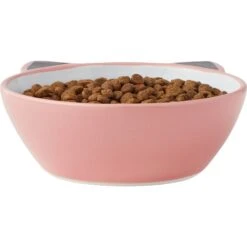 Frisco Cat Face Non-skid Ceramic Cat Bowl, Pink -Pet Cat Store 256107 PT4. AC SS1800 V1616522565