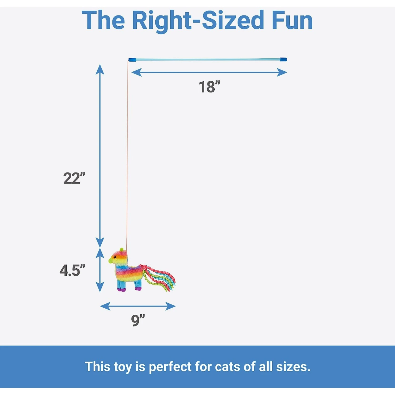 Frisco Pinata Teaser Wand Cat Toy With Catnip 4 Frisco Pinata Teaser Wand Cat Toy With Catnip - Image 2