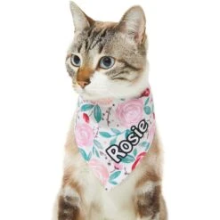 Frisco Watercolor Roses Personalized Dog & Cat Bandana 17 Frisco Watercolor Roses Personalized Dog & Cat Bandana -Pet Cat Store 267531 PT6. AC SS1800 V1632421576