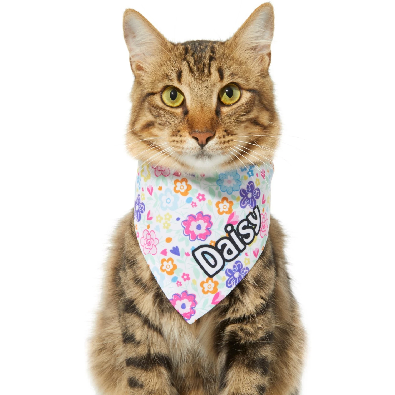 Frisco Bright Floral Personalized Dog & Cat Bandana 10 Frisco Bright Floral Personalized Dog & Cat Bandana - Image 8