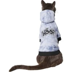Frisco Woof Tiedye Print Dog & Cat Hoodie -Pet Cat Store 267986 PT3. AC SS1800 V1637685733