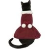 Frisco Mediumweight Pom Pom Bow Dog & Cat Peacoat Dress, Red -Pet Cat Store 268200 MAIN. AC SS1800 V1628794925
