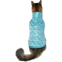 Frisco Lightweight Packable Insulated Dog & Cat Quilted Puffer Coat, Ocean Teal -Pet Cat Store 268280 PT2. AC SS1800 V1628778981