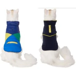 Frisco Mediumweight Colorblock 2-in-1 Dog & Cat Fleece Coat -Pet Cat Store 268350 PT2. AC SS1800 V1628792216