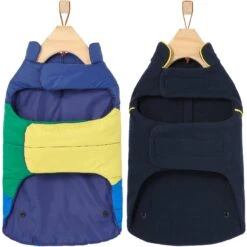 Frisco Mediumweight Colorblock 2-in-1 Dog & Cat Fleece Coat -Pet Cat Store 268350 PT5. AC SS1800 V1628780414