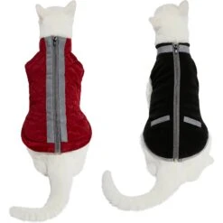 Frisco Mediumweight Reflective 2-in-1 Dog & Cat Fleece Coat -Pet Cat Store 268359 PT2. AC SS1800 V1628792312