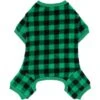 Frisco Dog & Cat Cozy Plush Fleece PJs, Green Plaid -Pet Cat Store 268517 MAIN. AC SS1800 V1637725390