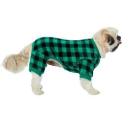 Frisco Dog & Cat Cozy Plush Fleece PJs, Green Plaid 11 Frisco Dog & Cat Cozy Plush Fleece PJs, Green Plaid -Pet Cat Store 268517 PT2. AC SS1800 V1637669565